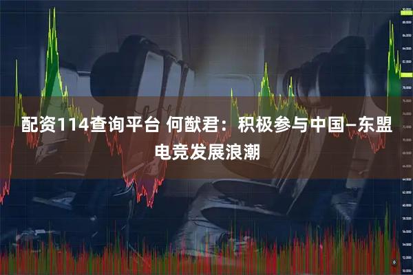 配资114查询平台 何猷君：积极参与中国—东盟电竞发展浪潮